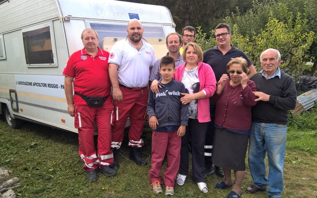 La roulotte dell’Associazione è giunta ad Amatrice