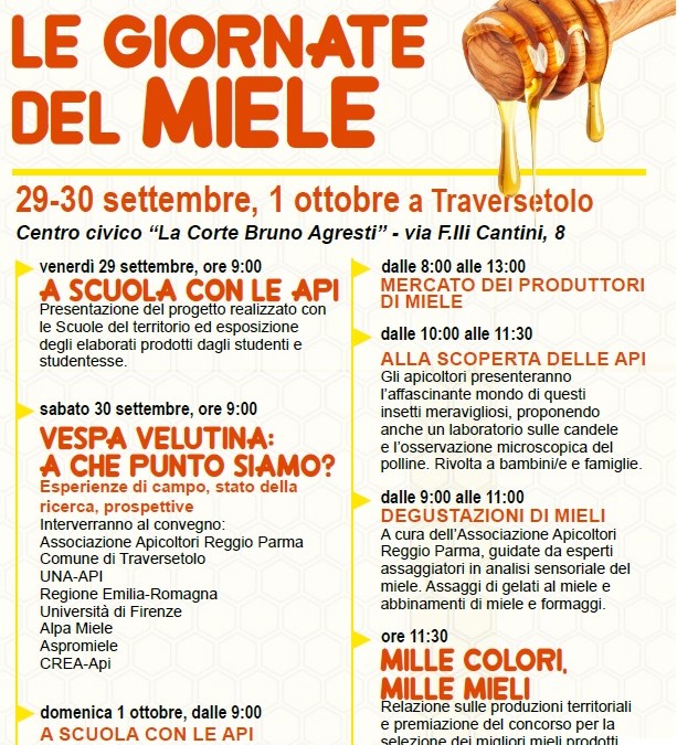 Le Giornate del Miele – Traversetolo 29, 30 settembre e 1 ottobre