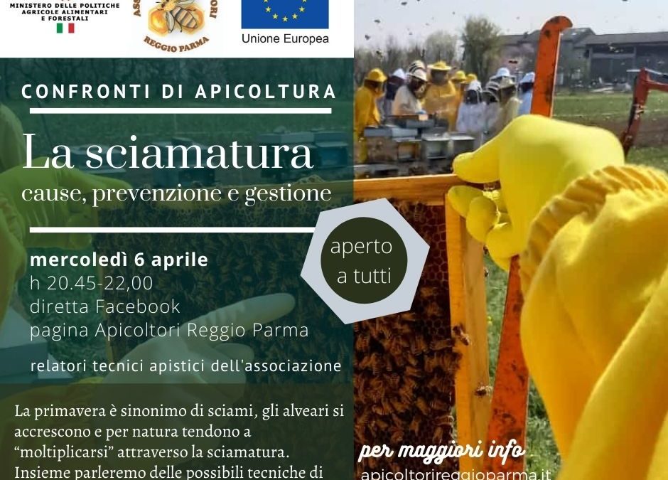 Confronto: la Sciamatura. Cause, Prevenzione e Gestione 06/04 – diretta Facebook h 20.45