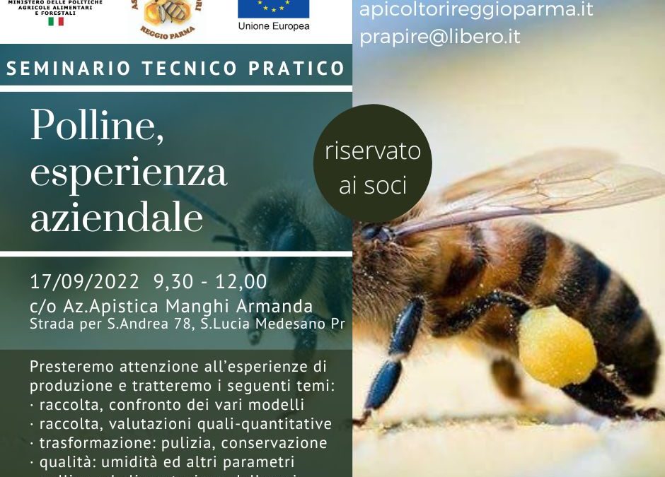 Polline, esperienza aziendale  – Seminario tecnico pratico