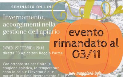 Evento di Stasera sull’Invernamento Rimandato
