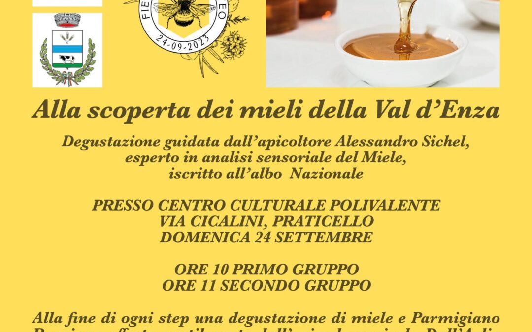 Alla scoperta di mieli della Val d’Enza – Domenica 24 Settembre a Praticello di Gattatico (RE)